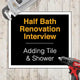 A DIYer Adds a Shower to a Half Bath