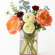 Floral arrangement, in pink tall vase