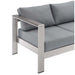 EEI-3917-SLV-GRY Outdoor/Patio Furniture/Outdoor Sofas