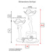 ANI-106-WHT Decor/Pet Accessories/Pet Beds