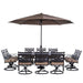 MCLRDN11PCSW10-SU-T Outdoor/Patio Furniture/Patio Dining Sets