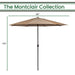 MCLRUMB11-TAN Outdoor/Outdoor Shade/Patio Umbrellas