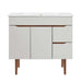 EEI-4670-GRY-WHI Bathroom/Vanities/Single Vanity Cabinets with Tops