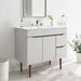 EEI-4670-GRY-WHI Bathroom/Vanities/Single Vanity Cabinets with Tops