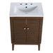 EEI-5114-WAL-WHI Bathroom/Vanities/Single Vanity Cabinets with Tops