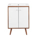 EEI-4432-WAL-WHI Bathroom/Vanities/Single Vanity Cabinets with Tops