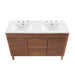 EEI-4441-WAL-WHI Bathroom/Vanities/Double Vanity Cabinets with Tops
