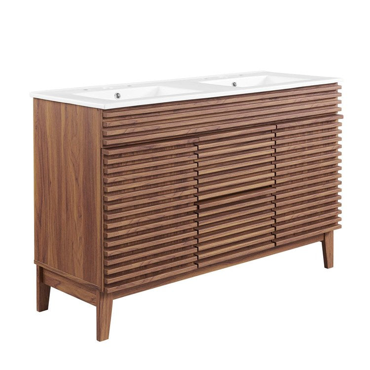 Product Image: EEI-4441-WAL-WHI Bathroom/Vanities/Double Vanity Cabinets with Tops