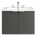 EEI-5379-GRY-WHI Bathroom/Vanities/Single Vanity Cabinets with Tops