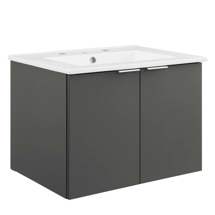 Product Image: EEI-5379-GRY-WHI Bathroom/Vanities/Single Vanity Cabinets with Tops