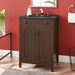 EEI-5356-WAL-BLK Bathroom/Vanities/Single Vanity Cabinets with Tops