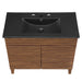 EEI-5396-WAL-BLK Bathroom/Vanities/Single Vanity Cabinets with Tops