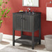 EEI-5360-GRY-BLK Bathroom/Vanities/Single Vanity Cabinets with Tops