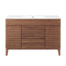 EEI-4439-WAL-WHI Bathroom/Vanities/Single Vanity Cabinets with Tops