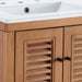 EEI-5112-NAT-WHI Bathroom/Vanities/Single Vanity Cabinets with Tops