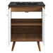 EEI-5363-WHI-BLK Bathroom/Vanities/Single Vanity Cabinets with Tops