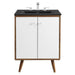 EEI-5363-WHI-BLK Bathroom/Vanities/Single Vanity Cabinets with Tops