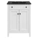 EEI-5354-WHI-BLK Bathroom/Vanities/Single Vanity Cabinets with Tops