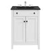 EEI-5354-WHI-BLK Bathroom/Vanities/Single Vanity Cabinets with Tops