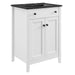 EEI-5354-WHI-BLK Bathroom/Vanities/Single Vanity Cabinets with Tops