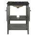 EEI-5358-GRY-BLK Bathroom/Vanities/Single Vanity Cabinets with Tops
