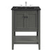 EEI-5358-GRY-BLK Bathroom/Vanities/Single Vanity Cabinets with Tops