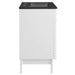 EEI-5350-WHI-BLK Bathroom/Vanities/Single Vanity Cabinets with Tops