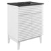 EEI-5350-WHI-BLK Bathroom/Vanities/Single Vanity Cabinets with Tops