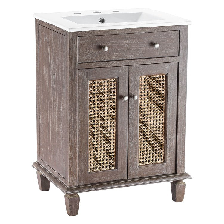 Product Image: EEI-5110-GRY-WHI Bathroom/Vanities/Single Vanity Cabinets with Tops