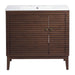 EEI-5115-WAL-WHI Bathroom/Vanities/Single Vanity Cabinets with Tops