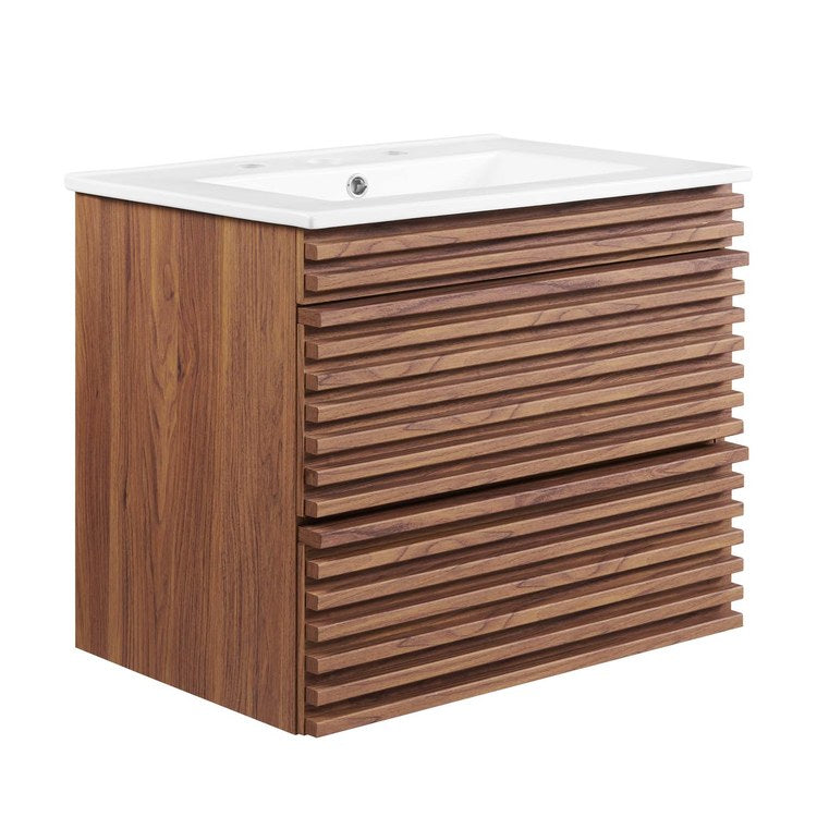 Product Image: EEI-4433-WAL-WHI Bathroom/Vanities/Single Vanity Cabinets with Tops
