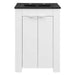 EEI-5366-WHI-BLK Bathroom/Vanities/Single Vanity Cabinets with Tops