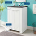 EEI-5366-WHI-BLK Bathroom/Vanities/Single Vanity Cabinets with Tops