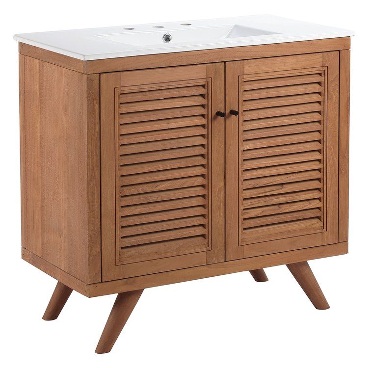 Product Image: EEI-5113-NAT-WHI Bathroom/Vanities/Single Vanity Cabinets with Tops