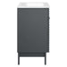 EEI-3860-GRY-WHI Bathroom/Vanities/Single Vanity Cabinets with Tops