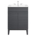 EEI-3860-GRY-WHI Bathroom/Vanities/Single Vanity Cabinets with Tops