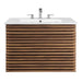 EEI-5421-WAL-WHI Bathroom/Vanities/Single Vanity Cabinets with Tops