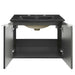 EEI-5370-GRY-BLK Bathroom/Vanities/Single Vanity Cabinets with Tops