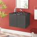 EEI-5370-GRY-BLK Bathroom/Vanities/Single Vanity Cabinets with Tops