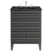EEI-5350-GRY-BLK Bathroom/Vanities/Single Vanity Cabinets with Tops