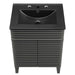 EEI-5350-GRY-BLK Bathroom/Vanities/Single Vanity Cabinets with Tops