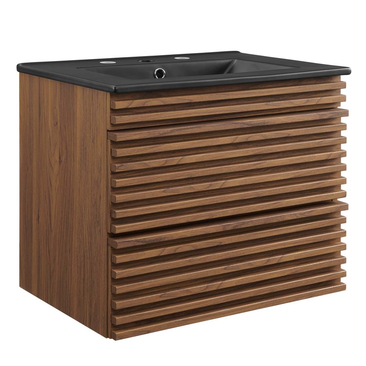 Product Image: EEI-5364-WAL-BLK Bathroom/Vanities/Single Vanity Cabinets with Tops