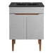 EEI-5357-GRY-BLK Bathroom/Vanities/Single Vanity Cabinets with Tops