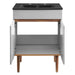 EEI-5357-GRY-BLK Bathroom/Vanities/Single Vanity Cabinets with Tops