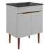 EEI-5357-GRY-BLK Bathroom/Vanities/Single Vanity Cabinets with Tops