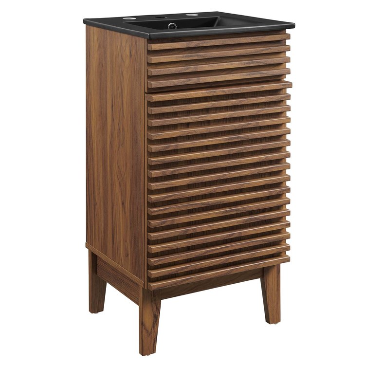 Product Image: EEI-5391-WAL-BLK Bathroom/Vanities/Single Vanity Cabinets with Tops