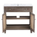 EEI-5111-GRY-WHI Bathroom/Vanities/Single Vanity Cabinets with Tops