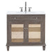 EEI-5111-GRY-WHI Bathroom/Vanities/Single Vanity Cabinets with Tops