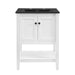 EEI-5358-WHI-BLK Bathroom/Vanities/Single Vanity Cabinets with Tops