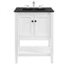 EEI-5358-WHI-BLK Bathroom/Vanities/Single Vanity Cabinets with Tops